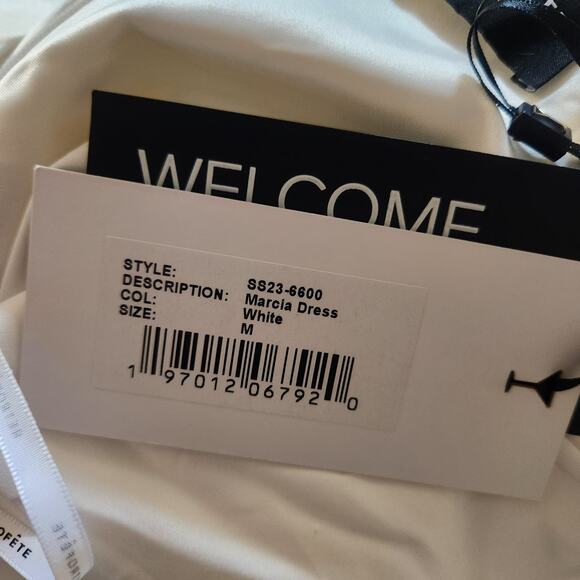 Retrofete Marcia Dress in White Size Medium Sleeveless Maxi Slip NWT - Picture 12 of 15